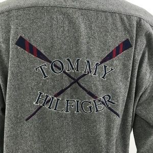 Tommy Hilfiger Vintage Mens Button Down Shirt Double Side XL